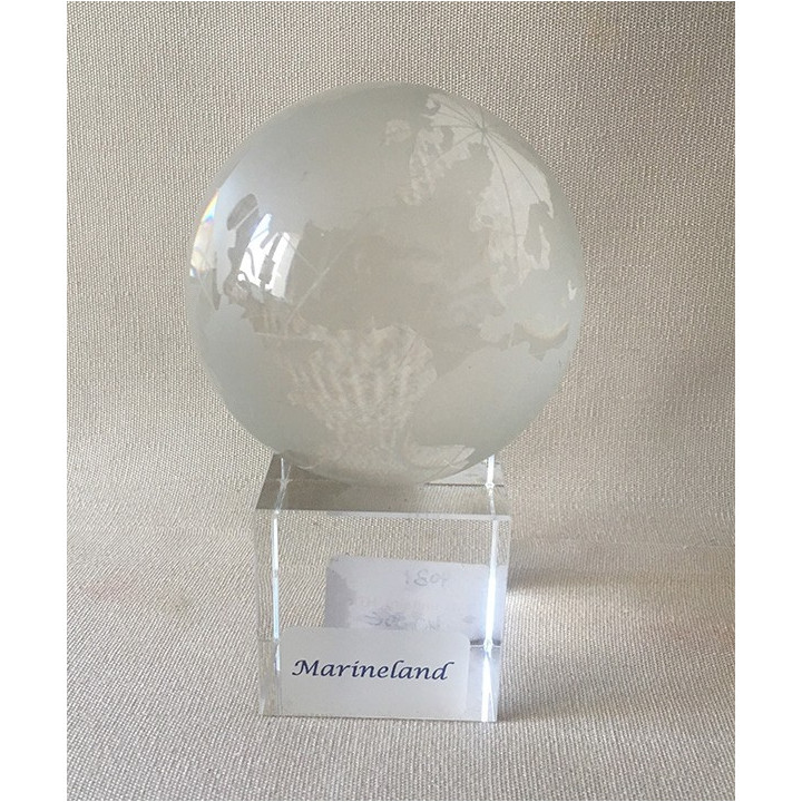 Crystal Globe on Base 78mm lot of 1