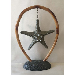 Déco - Etoile de Mer Pierre & Alu 25x35cm 