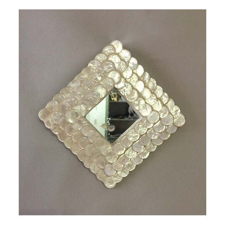 Mirror Square tower Nacre 15cm lot of 3