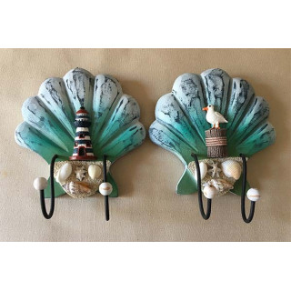 Accroche Torchon Forme Coquille 15x15cm par lot de 3