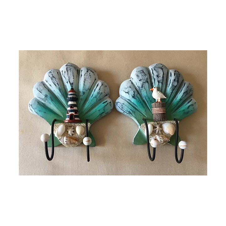 Hanging Torchon Shell Shape 15x15cm per batch of 3