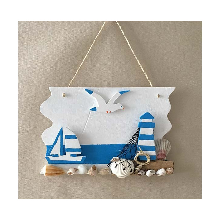 Deco sea to hang Bateau-Phare 20CM by 6