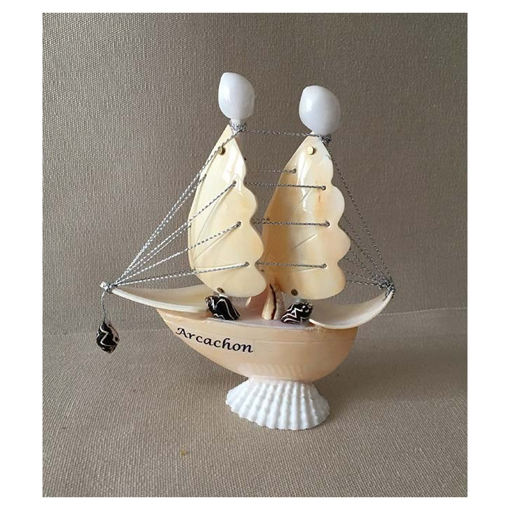 Bateau 2 Voiles Mélo 12cm lot de 6