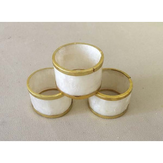 Rond de Serviette Capiz (set de 6) vendu par 3