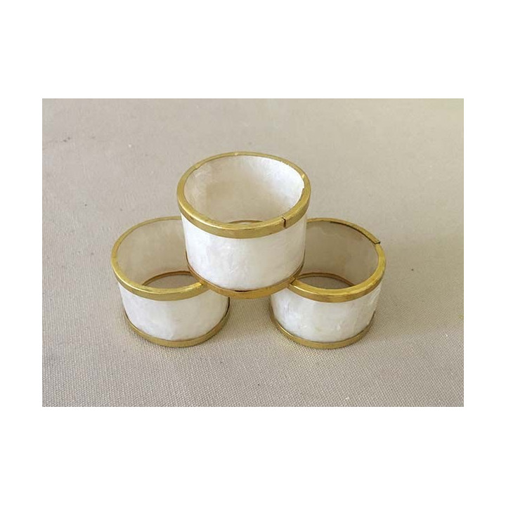 Rond de Serviette Capiz (set de 6) vendu par 3