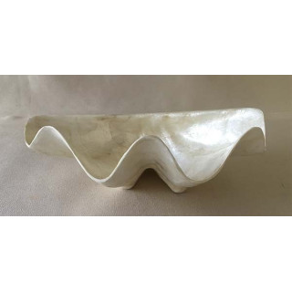 Capiz Benitier Shape Plate 25cm lot of 1