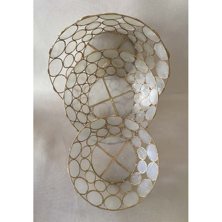 Set de 3 Coupes Cernées de Doré lot de 1