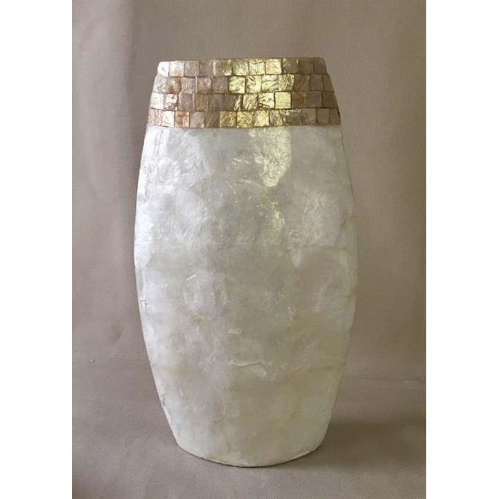 Vase Nacre Déco 21/39cm lot de 1