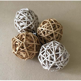 Rattan ball 5cm lot of 12