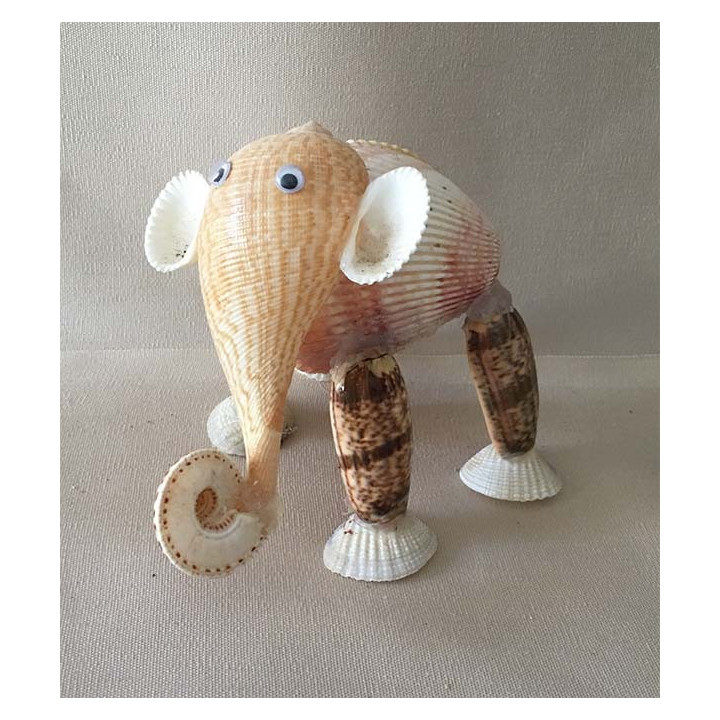 Elephant in Shells 12cm lot of 6