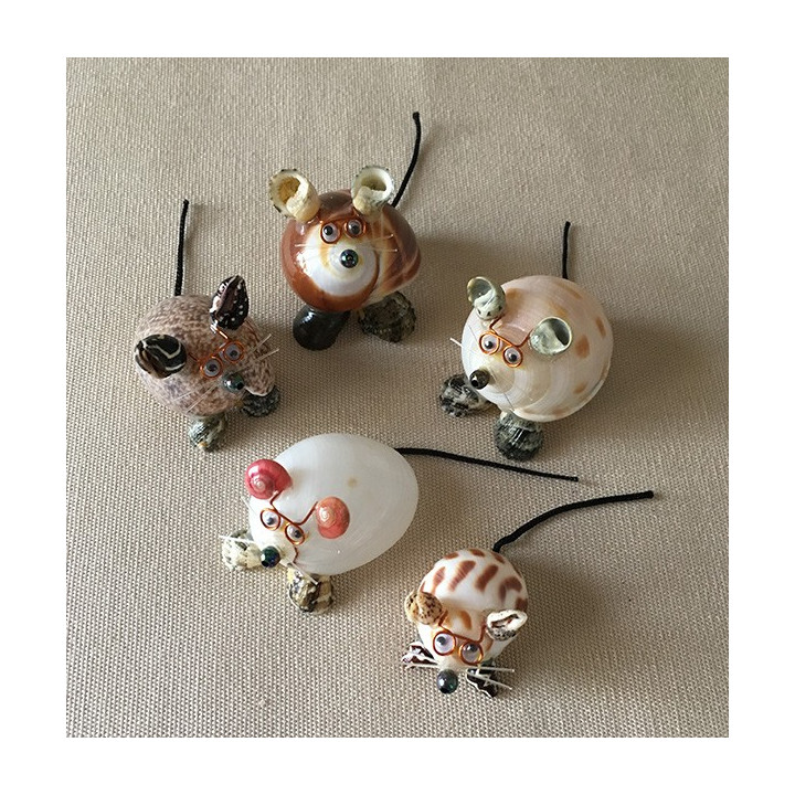 Mouse Shell Family of 10 per batch of 3
