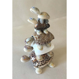 Tortues Empilées Têtes & Queues Mobiles lot de 6