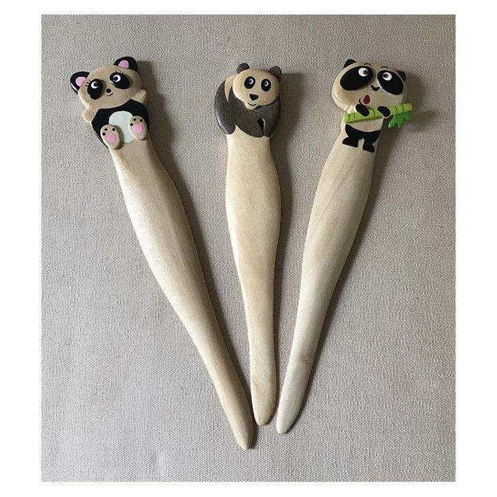 Panda Bambou Coupe Papier assortis lot de 24