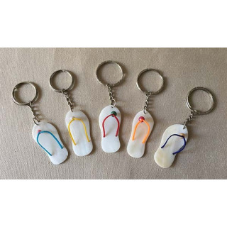 Porte clefs tong Nacre lot de 25