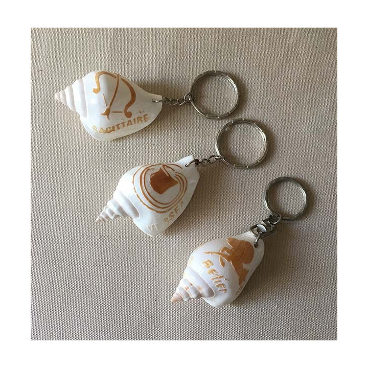 Porte clefs Canarium Zodiaque lot de 24