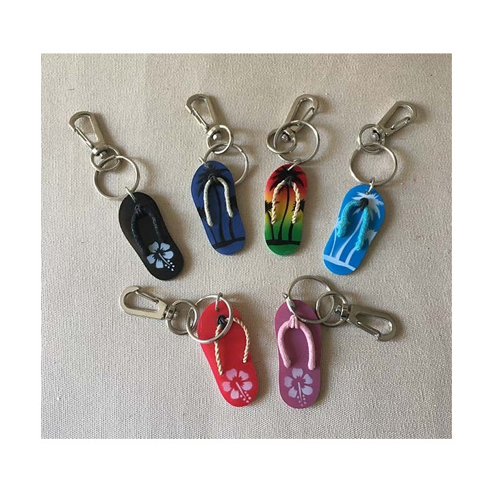 Key door flip flops resin décor holiday lot of 24