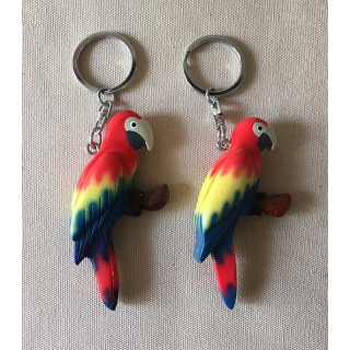 Porte clef Perroquet Bois lot de 12