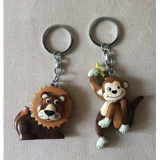 Portes clefs Jungle Assortis lot de 12