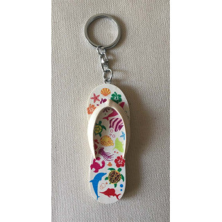 Porte clef Tong plage 8cm lot de 12
