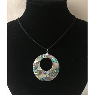 Abalone Paua pendant on Cordon lot of 6