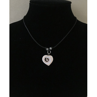 Pendentif Coeur Luhuanus sur Cordon lot de 12