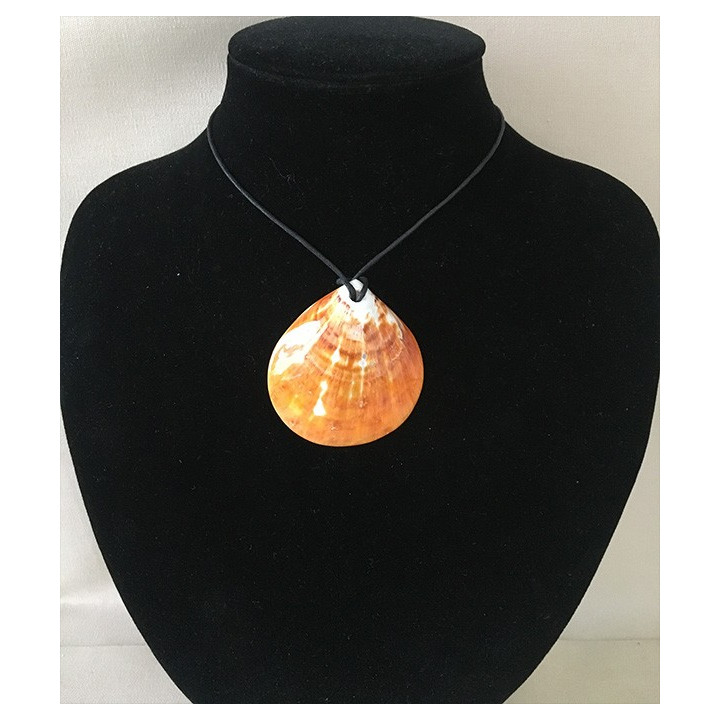 Orange Spondyle pendant on Cordon lot of 12