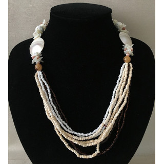 Multirang necklace with Nautile - Nacre lot of 3