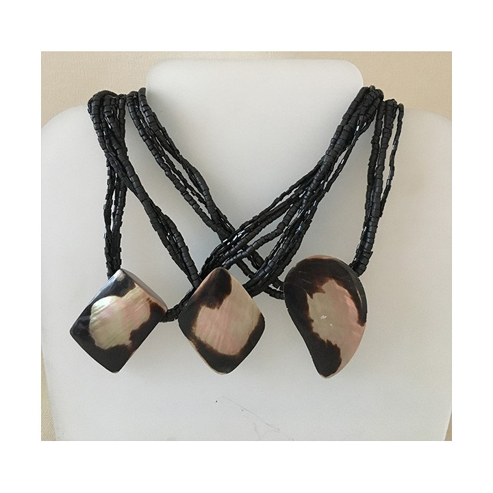 Collier Pendentif Pteria Assortis lot de 6