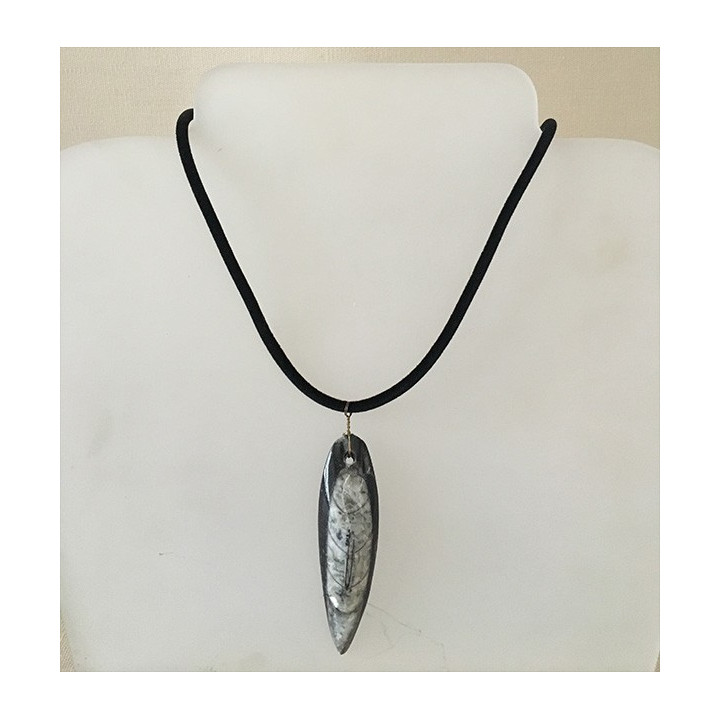 Marine Fossil pendant on Cordon lot of 12