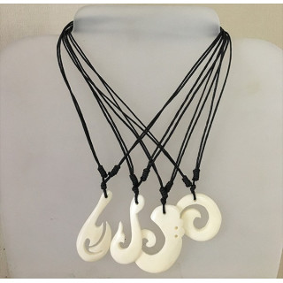 Tribal Os pendant on Cordon Noir lot of 12