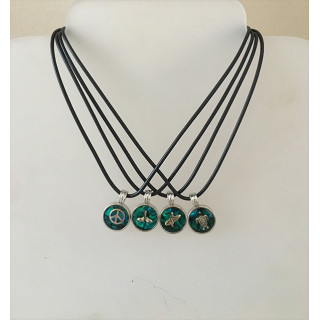 pendant abalone matching models on cord by 24