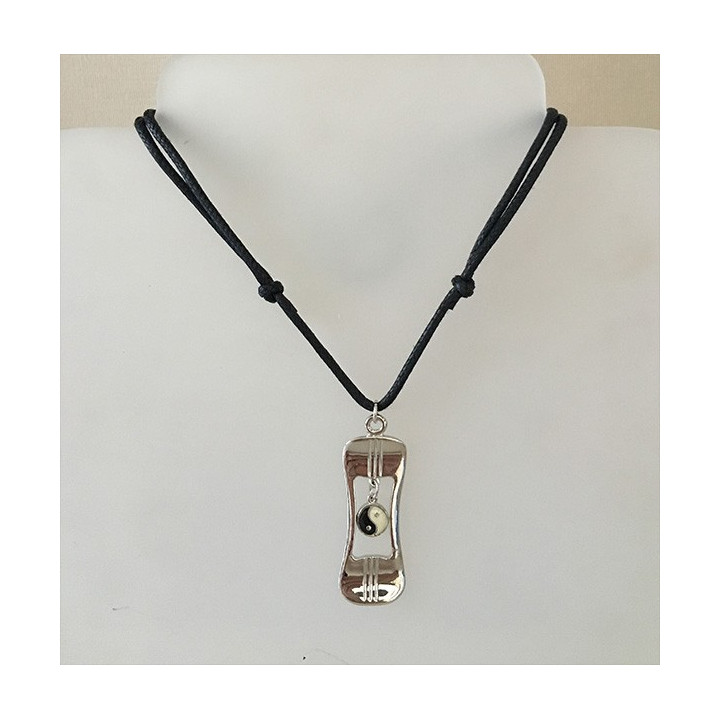 Pendentif snow sur cordon lot de 12