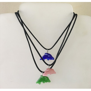 Cat Eye pendant on Cordon lot of 12