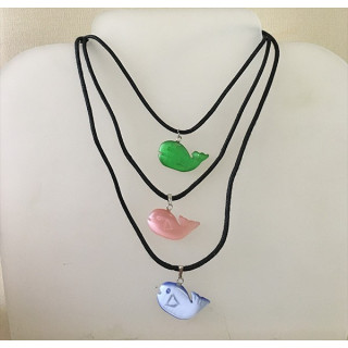 Pendentif Baleine Oeil de Chat lot de 12