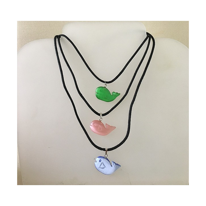 Pendentif Baleine Oeil de Chat lot de 12