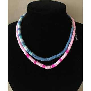 Pukashell Degradé necklace lots of 12 matching colors