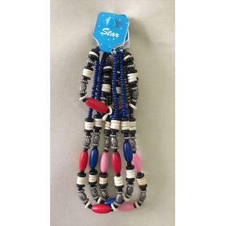 Parure Collier Bracelet Grosses Perles lot de 24