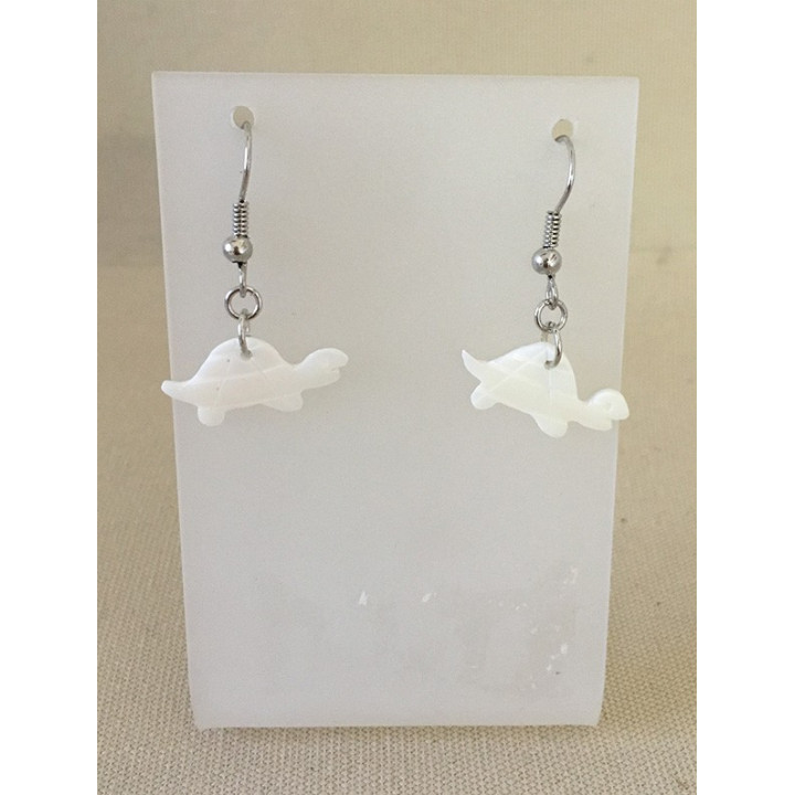 Boucles d'oreilles Nacre Tortue lot de 6