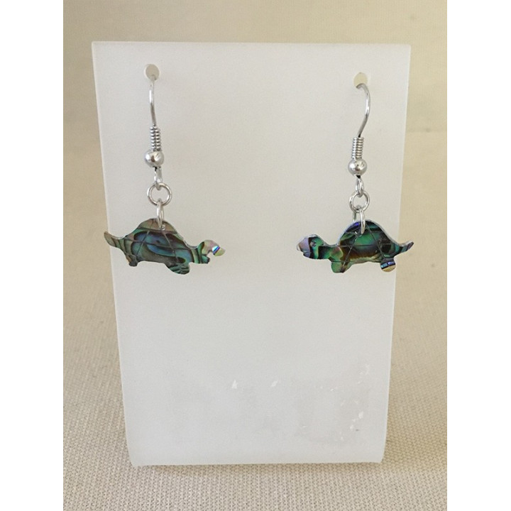 Boucles d'oreilles Abalone Paua tortue lot de 6