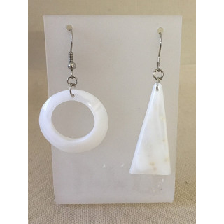Boucles d'oreilles Nacre Formes Assorties lot de 12