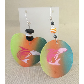 Boucles d'oreilles Nacre Formes & Couleurs Assorties lot de 12