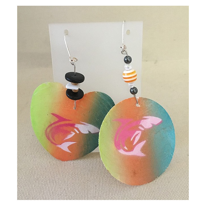 Boucles d'oreilles Nacre Formes & Couleurs Assorties lot de 12