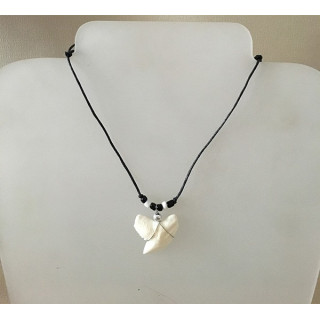 Tiger Shark Tooth 2/2.2cm on Double Cordon lot of 6