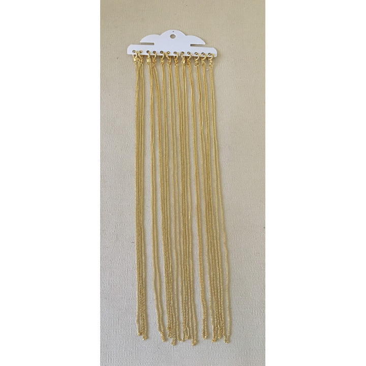 Golden chain 45cm lot of 12
