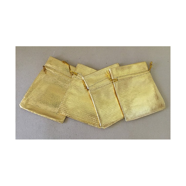 Pochette dorée 7x8cm par 25