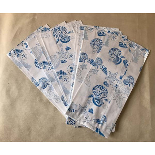 Pochette Papier cadeau Coquillages 15x32cm lot de 500