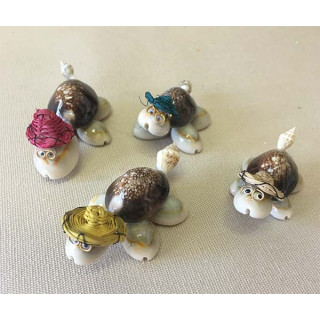 Mini Tortue avec Lunettes & Chapeau lot de 50