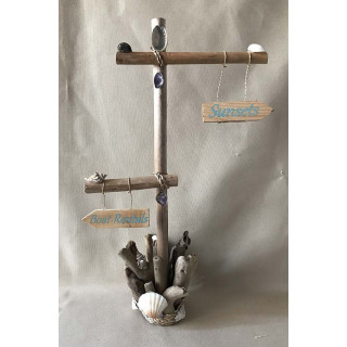Directional panel natural driftwood 46cm by 3