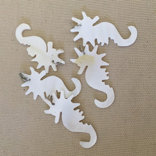 Nacre Hippocampus pendant lot of 12