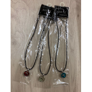 Collier rond dauphin fond nacre par 24